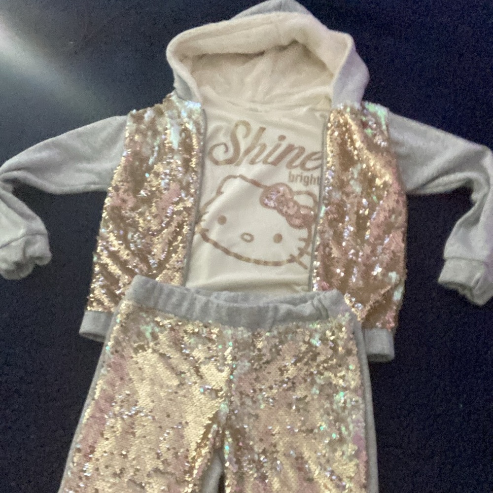 Sweet Hello Kitty 3 piece jogging suit for girls size 10